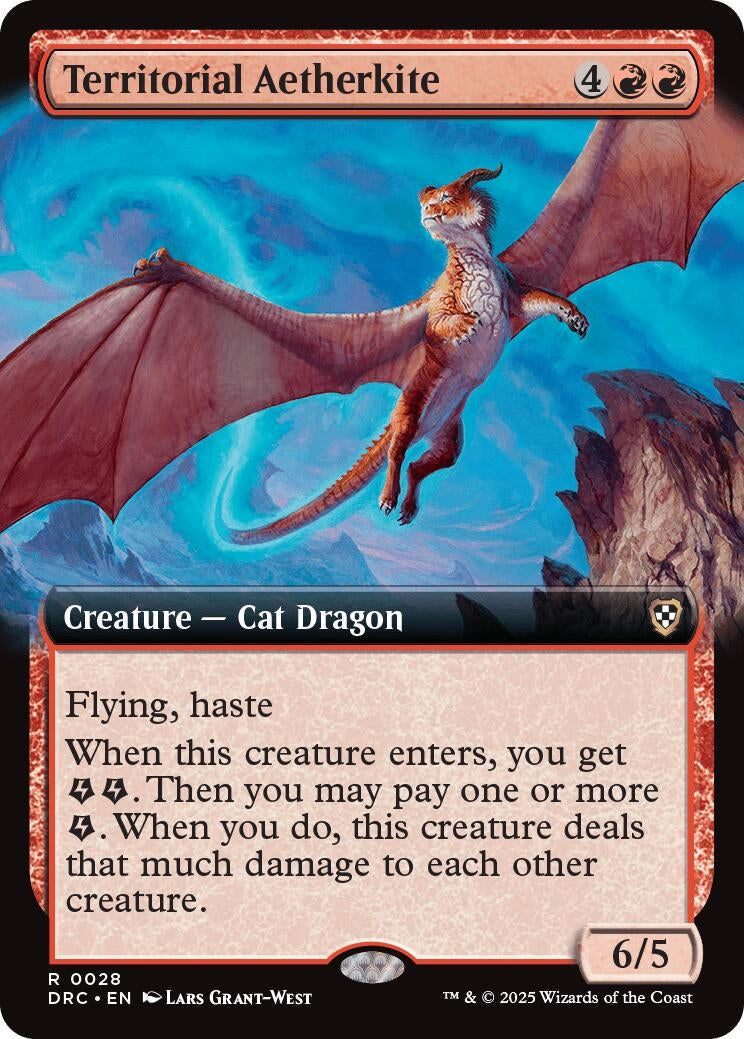 Image for Territorial Aetherkite (Extended Art) (28) (Commander: Aetherdrift) - Magic: The Gathering