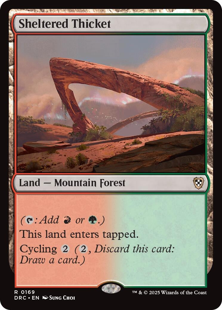 Image for Sheltered Thicket (169) (Commander: Aetherdrift) - Magic: The Gathering