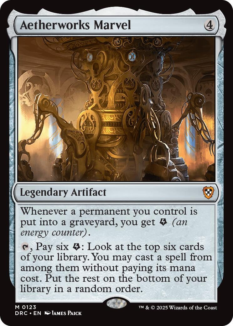 Image for Aetherworks Marvel (123) (Commander: Aetherdrift) - Magic: The Gathering