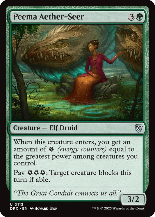 Image for Peema Aether-Seer (113) (Commander: Aetherdrift) - Magic: The Gathering