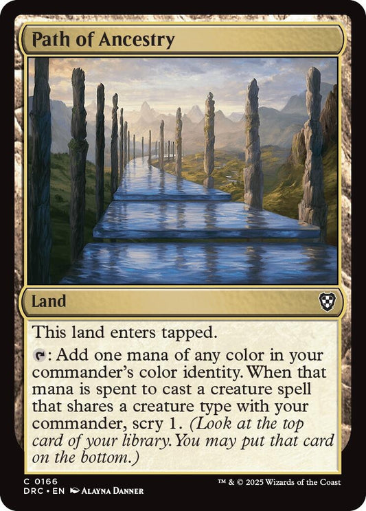 Image for Path of Ancestry (0166) (166) (Commander: Aetherdrift) - Magic: The Gathering