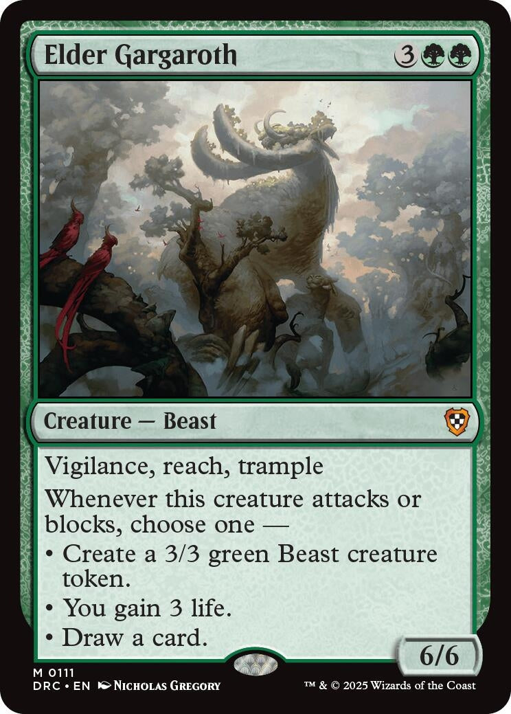 Image for Elder Gargaroth (111) (Commander: Aetherdrift) - Magic: The Gathering