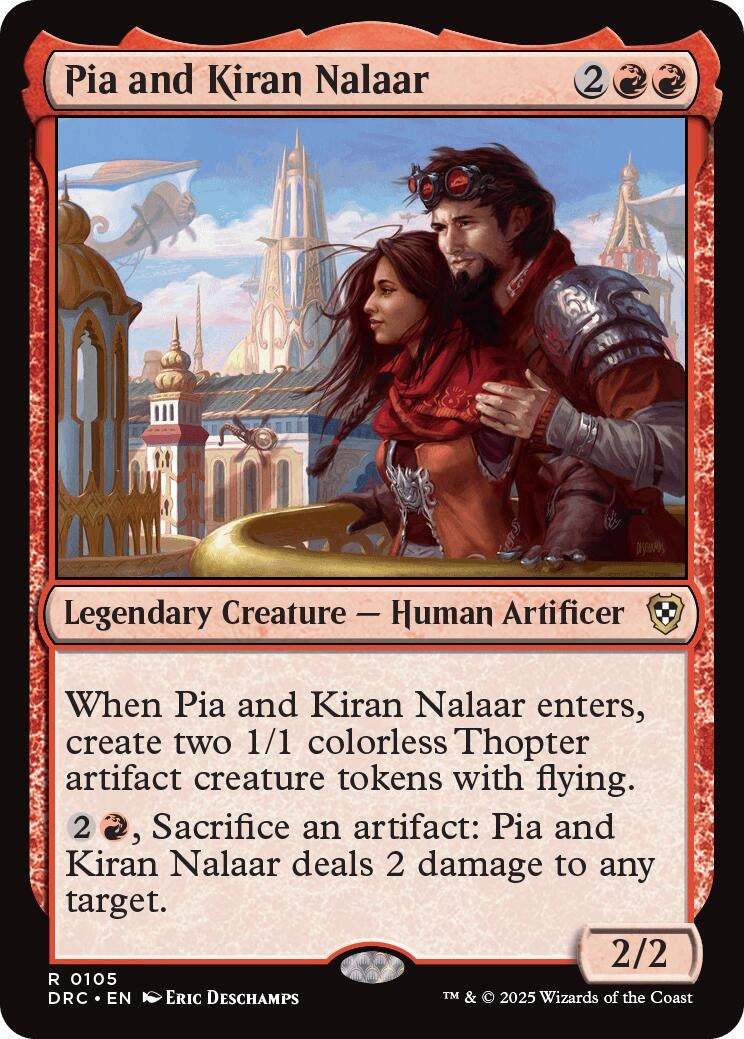 Image for Pia and Kiran Nalaar (105) (Commander: Aetherdrift) - Magic: The Gathering