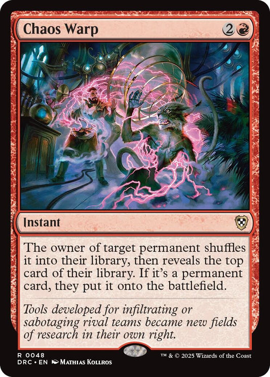 Image for Chaos Warp (48) (Commander: Aetherdrift) - Magic: The Gathering