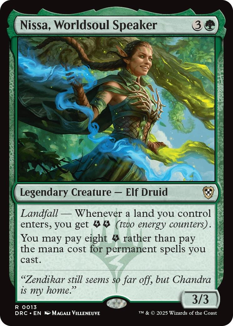 Image for Nissa, Worldsoul Speaker (13) (Commander: Aetherdrift) - Magic: The Gathering
