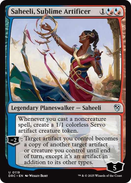 Image for Saheeli, Sublime Artificer (119) (Commander: Aetherdrift) - Magic: The Gathering