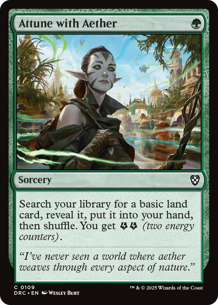 Image for Attune with Aether (109) (Commander: Aetherdrift) - Magic: The Gathering