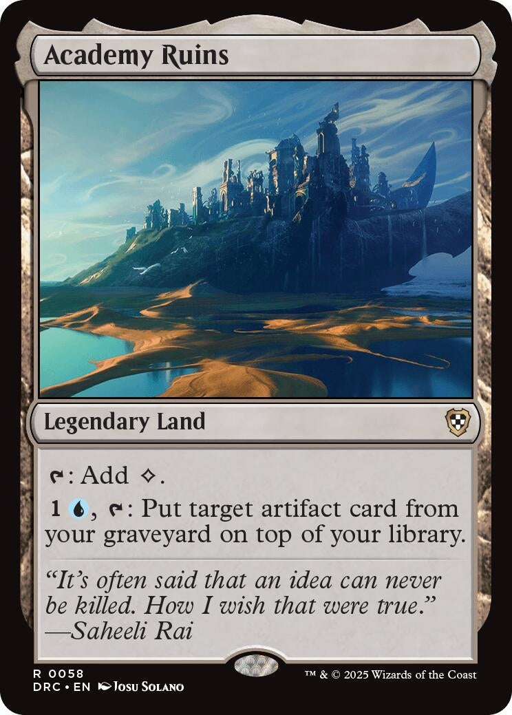Image for Academy Ruins (58) (Commander: Aetherdrift) - Magic: The Gathering