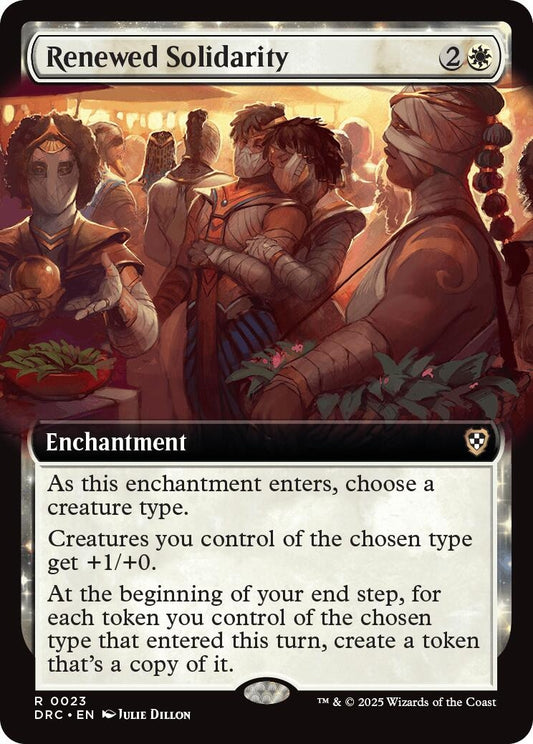 Image for Renewed Solidarity (Extended Art) (23) (Commander: Aetherdrift) - Magic: The Gathering