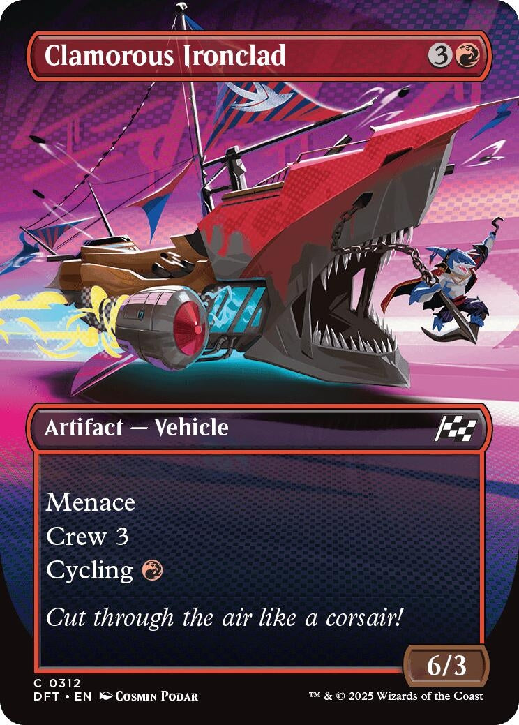 Image for Clamorous Ironclad (Borderless) (312) (Aetherdrift) - Magic: The Gathering