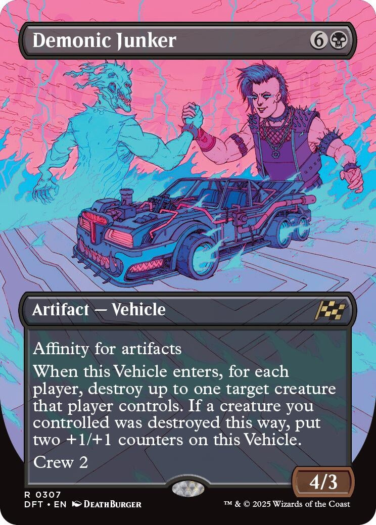 Image for Demonic Junker (Borderless) (307) (Aetherdrift) - Magic: The Gathering
