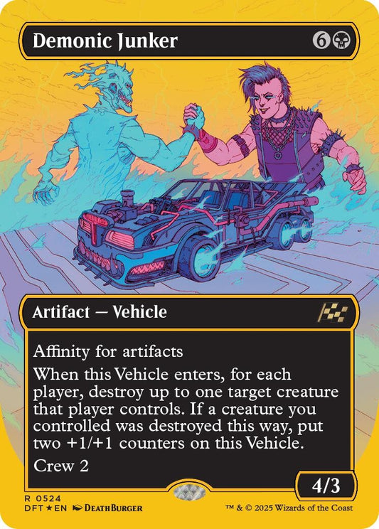 Image for Demonic Junker (Borderless) (First-Place Foil) (524) (Aetherdrift) - Magic: The Gathering