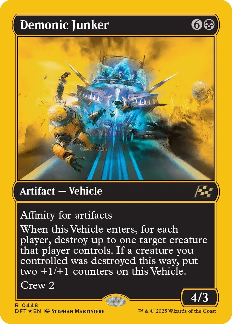 Image for Demonic Junker (First-Place Foil) (448) (Aetherdrift) - Magic: The Gathering