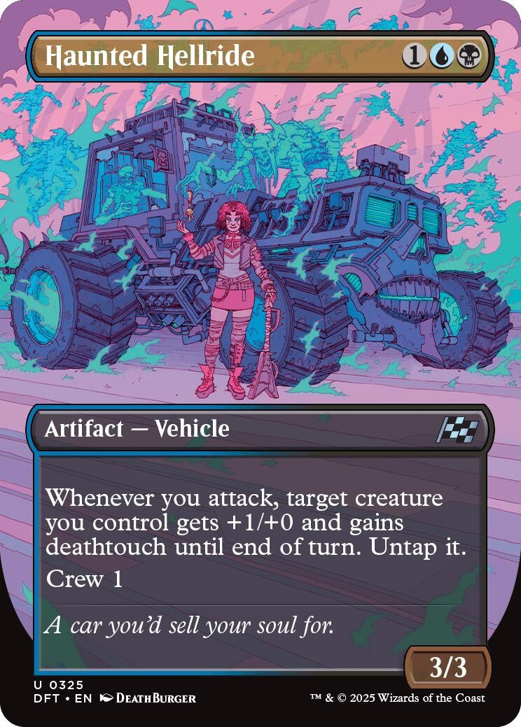 Image for Haunted Hellride (Borderless) (325) (Aetherdrift) - Magic: The Gathering