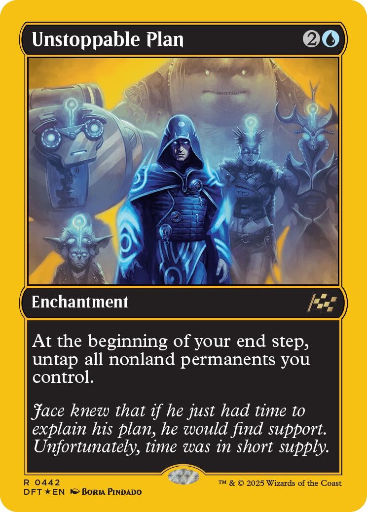 Image for Unstoppable Plan (First-Place Foil) (442) (Aetherdrift) - Magic: The Gathering