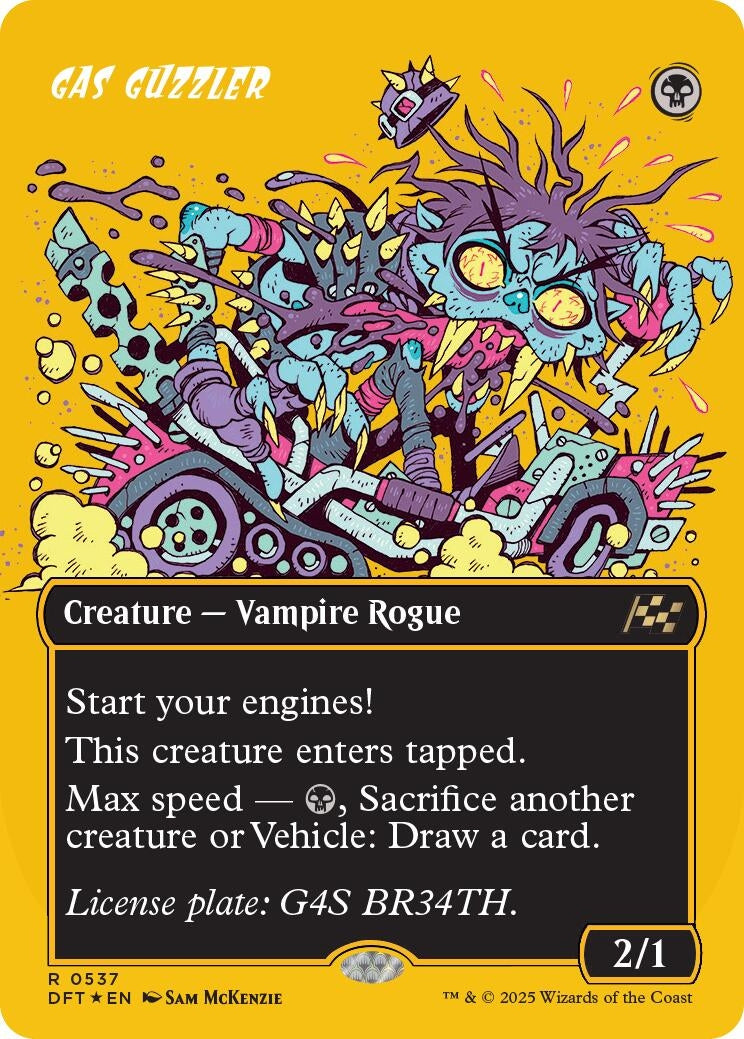 Image for Gas Guzzler (Borderless) (First-Place Foil) (537) (Aetherdrift) - Magic: The Gathering