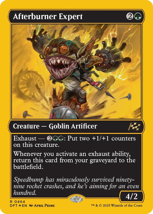 Image for Afterburner Expert (First-Place Foil) (464) (Aetherdrift) - Magic: The Gathering