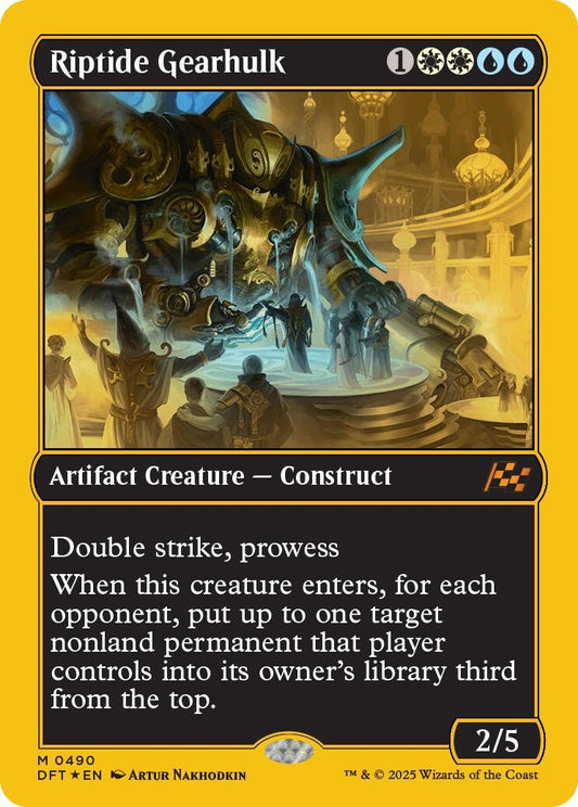 Image for Riptide Gearhulk (First-Place Foil) (490) (Aetherdrift) - Magic: The Gathering