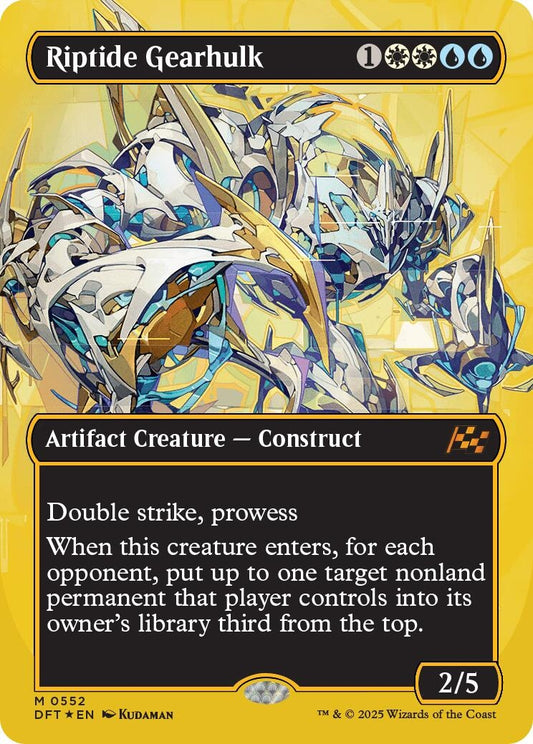 Image for Riptide Gearhulk (Borderless) (First-Place Foil) (552) (Aetherdrift) - Magic: The Gathering
