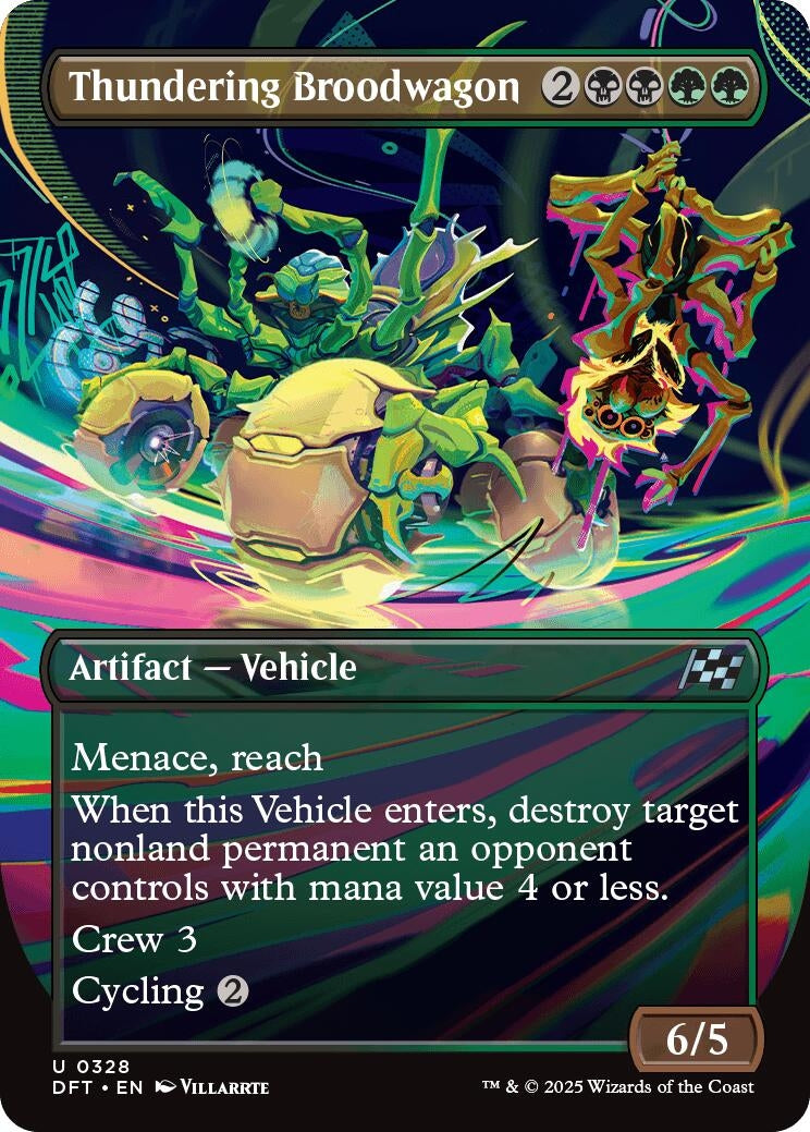 Image for Thundering Broodwagon (Borderless) (328) (Aetherdrift) - Magic: The Gathering