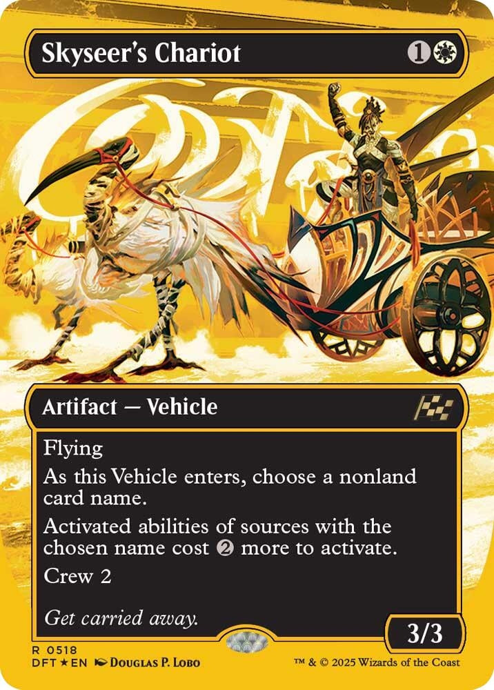 Image for Skyseer's Chariot (Borderless) (First-Place Foil) (518) (Aetherdrift) - Magic: The Gathering