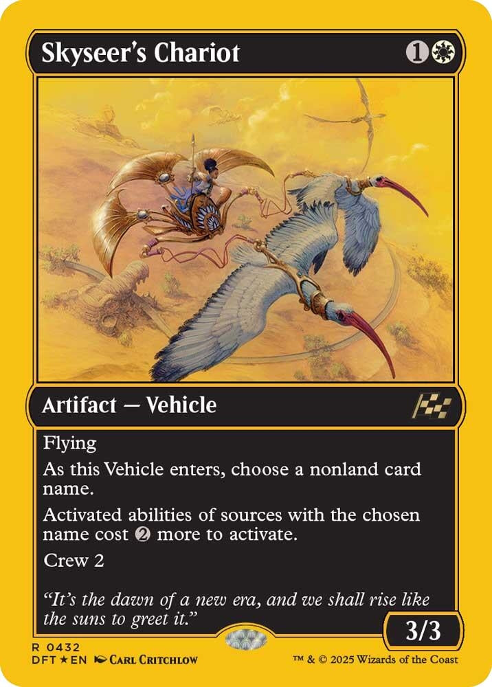Image for Skyseer's Chariot (First-Place Foil) (432) (Aetherdrift) - Magic: The Gathering