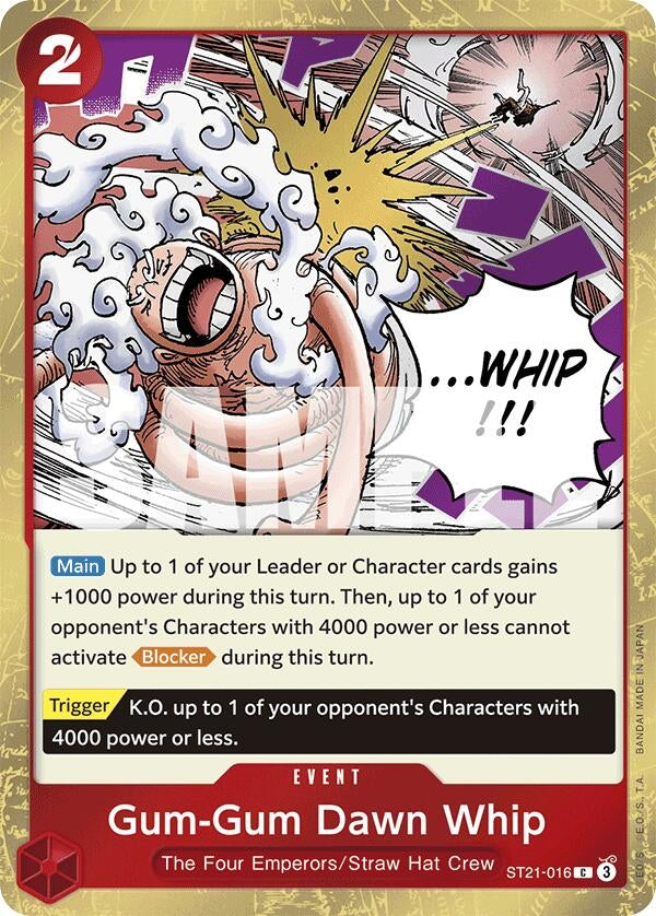 Image for Gum-Gum Dawn Whip (ST21-016) (Starter Deck EX: Gear 5) - One Piece Card Game