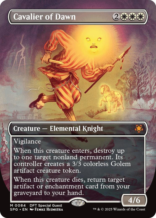 Image for Cavalier of Dawn (Borderless) (84) (Special Guests) - Magic: The Gathering