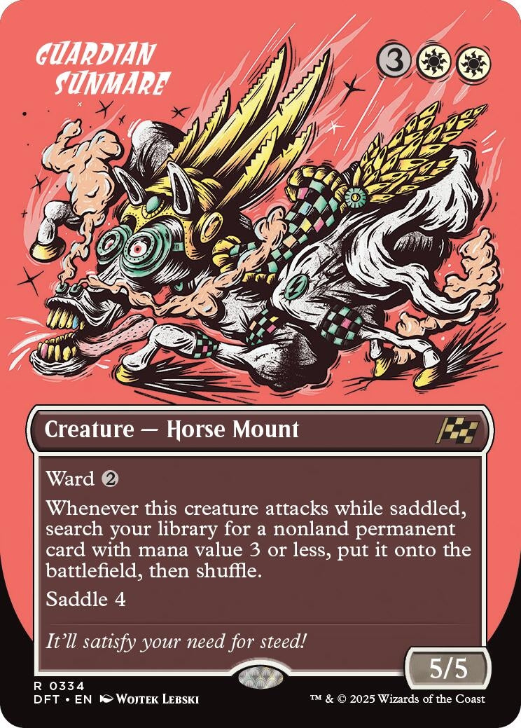 Image for Guardian Sunmare (Borderless) (334) (Aetherdrift) - Magic: The Gathering