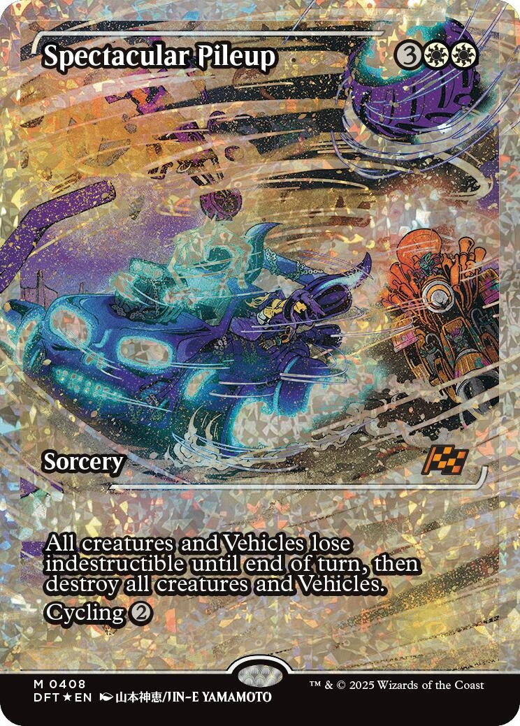 Image for Spectacular Pileup (Showcase) (Fracture Foil) (408) (Aetherdrift) - Magic: The Gathering