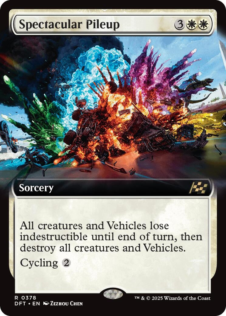 Image for Spectacular Pileup (Extended Art) (378) (Aetherdrift) - Magic: The Gathering