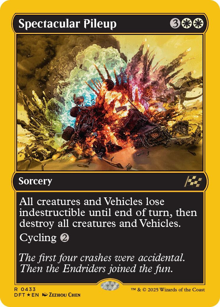 Image for Spectacular Pileup (First-Place Foil) (433) (Aetherdrift) - Magic: The Gathering