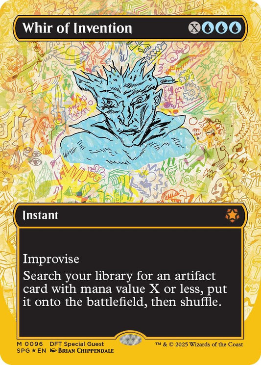 Image for Whir of Invention (Borderless) (First-Place Foil) (96) (Special Guests) - Magic: The Gathering