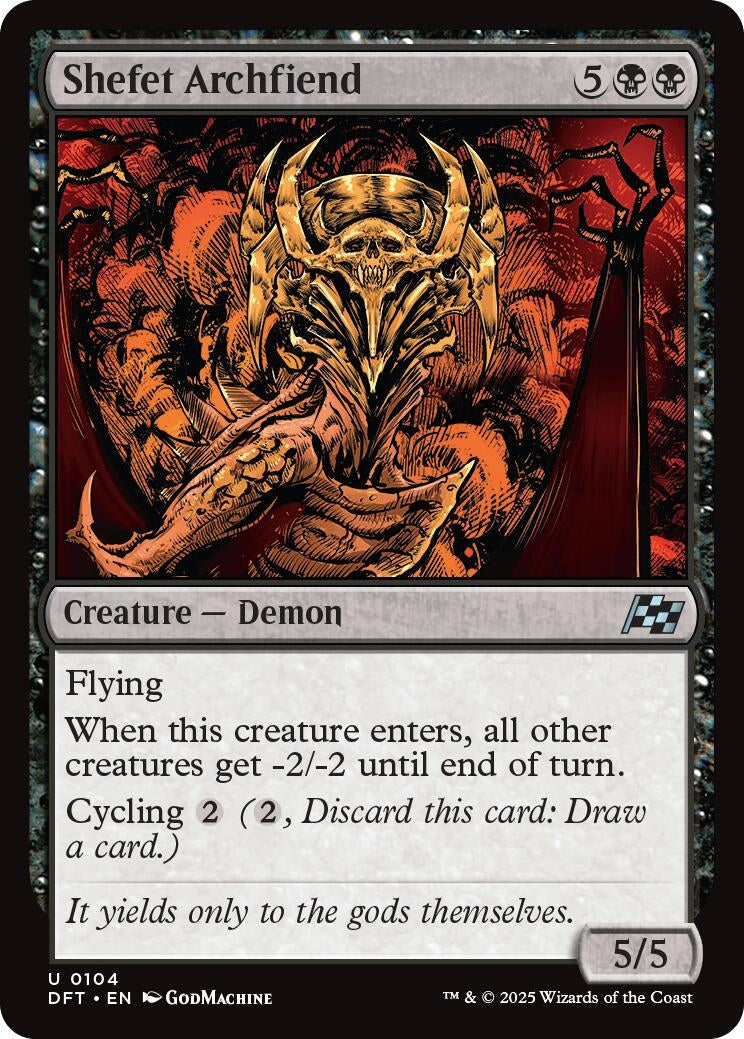 Image for Shefet Archfiend (104) (Aetherdrift) - Magic: The Gathering