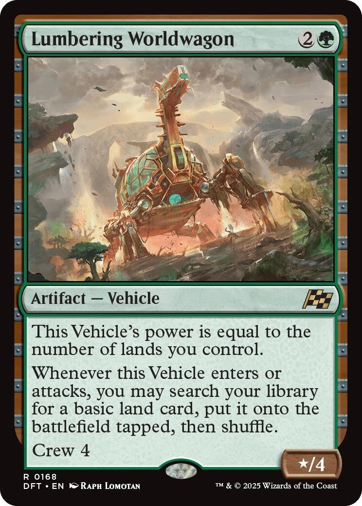 Image for Lumbering Worldwagon (168) (Aetherdrift) - Magic: The Gathering