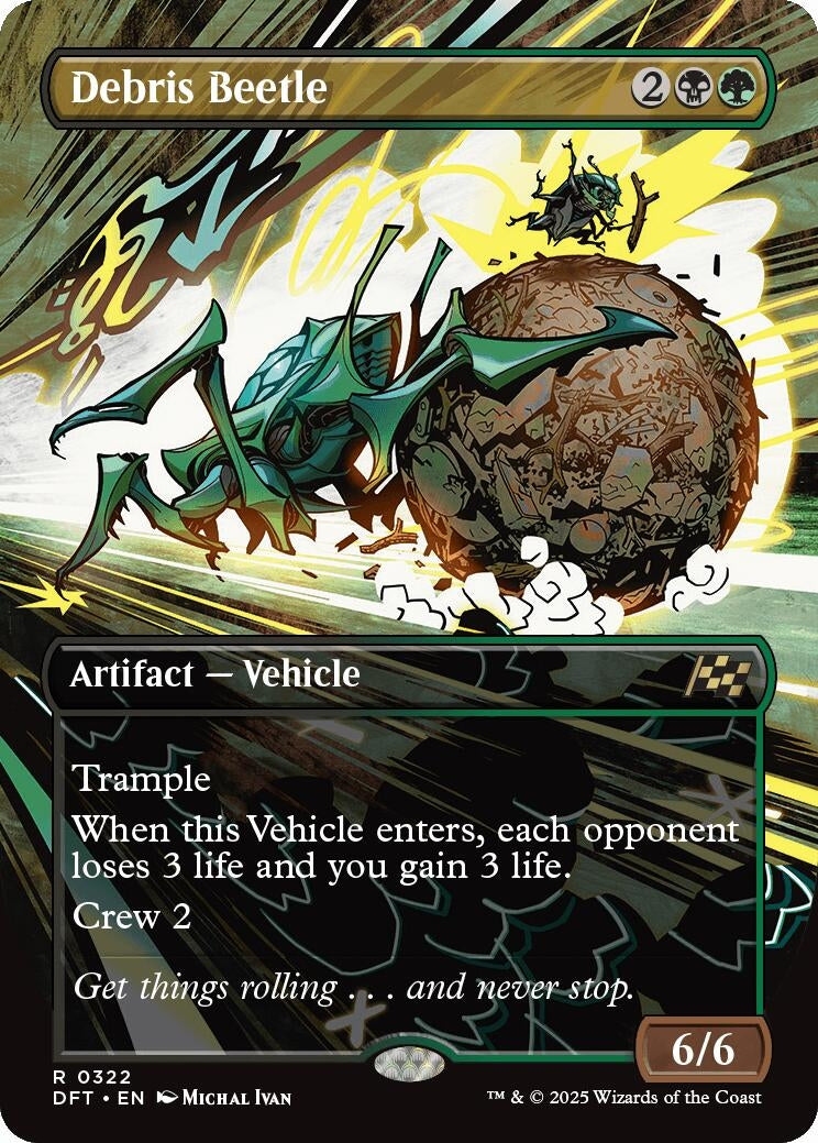 Image for Debris Beetle (Borderless) (322) (Aetherdrift) - Magic: The Gathering