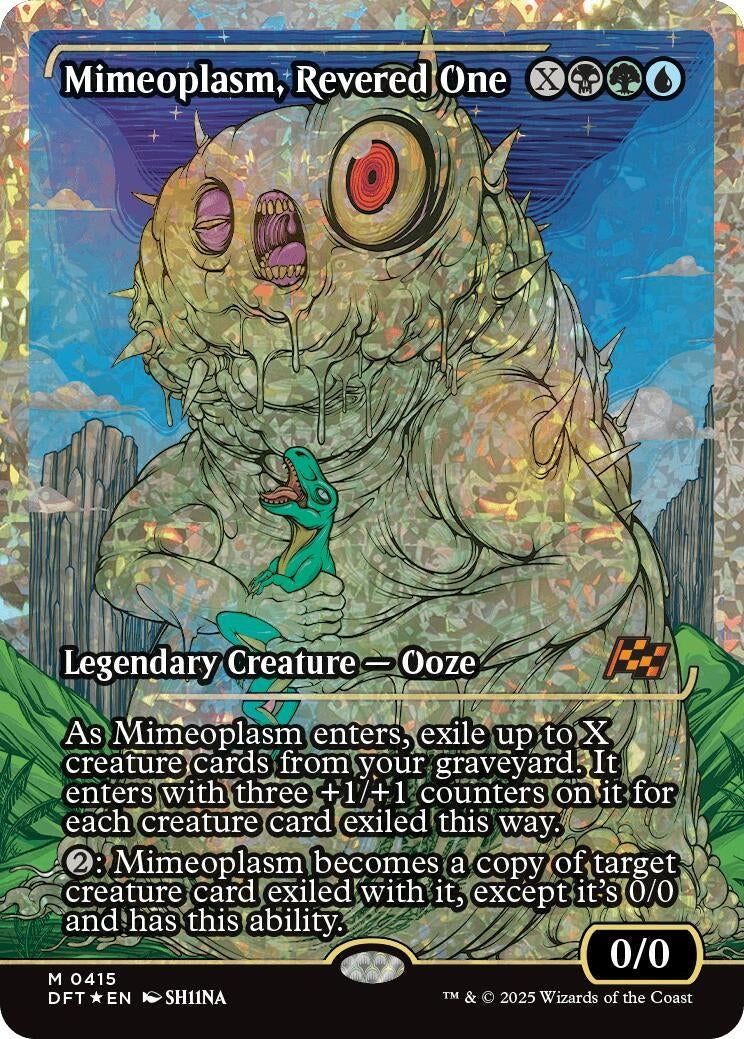 Image for Mimeoplasm, Revered One (Showcase) (Fracture Foil) (415) (Aetherdrift) - Magic: The Gathering