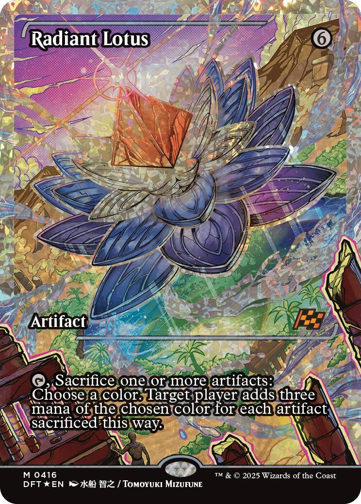 Image for Radiant Lotus (Showcase) (Fracture Foil) (416) (Aetherdrift) - Magic: The Gathering