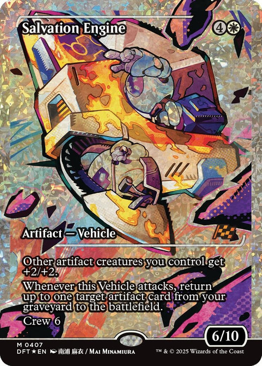 Image for Salvation Engine (Showcase) (Fracture Foil) (407) (Aetherdrift) - Magic: The Gathering