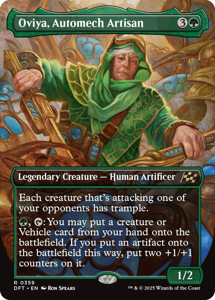Image for Oviya, Automech Artisan (Borderless) (359) (Aetherdrift) - Magic: The Gathering