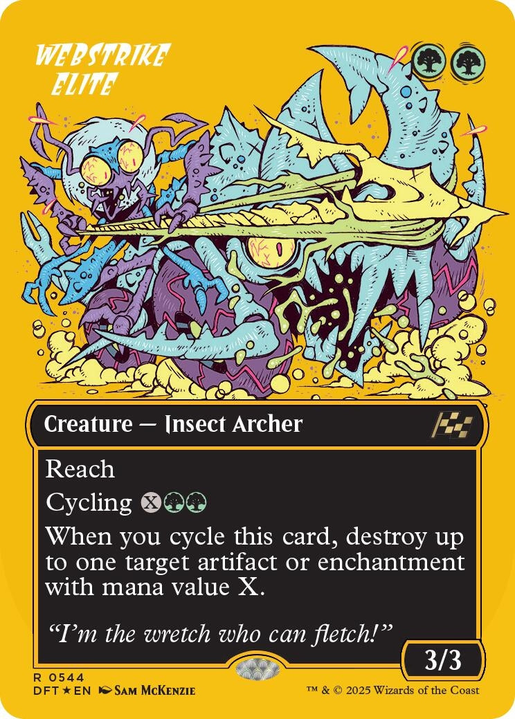 Image for Webstrike Elite (Borderless) (First-Place Foil) (544) (Aetherdrift) - Magic: The Gathering