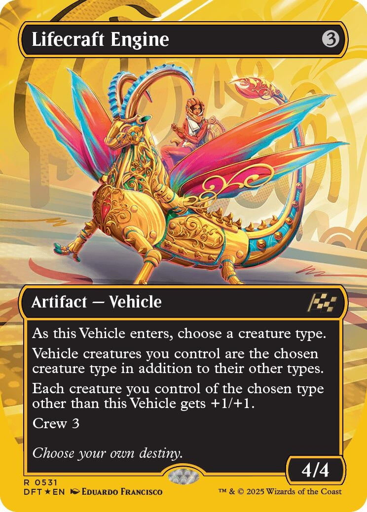 Image for Lifecraft Engine (Borderless) (First-Place Foil) (531) (Aetherdrift) - Magic: The Gathering
