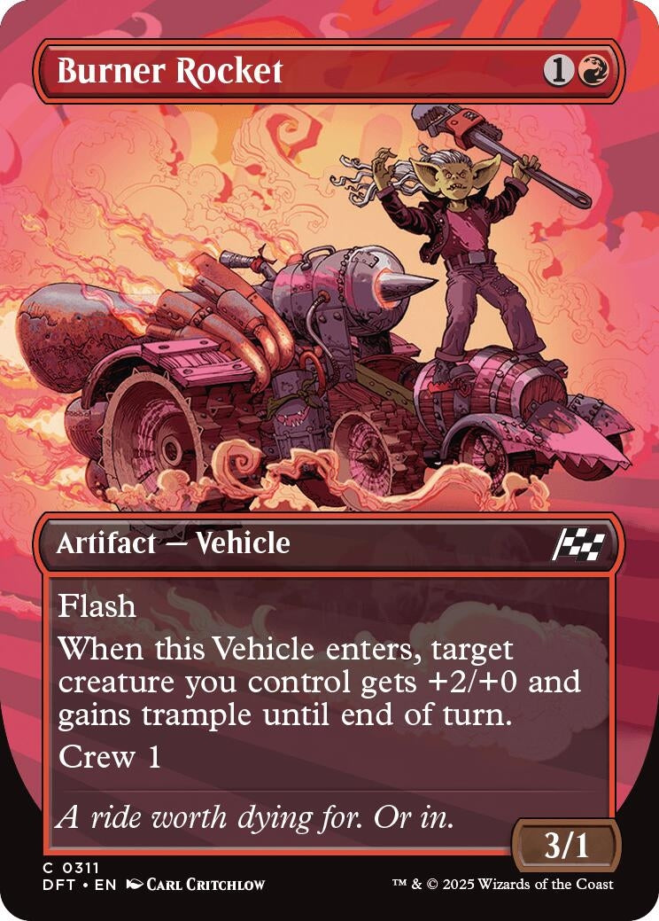 Image for Burner Rocket (Borderless) (311) (Aetherdrift) - Magic: The Gathering