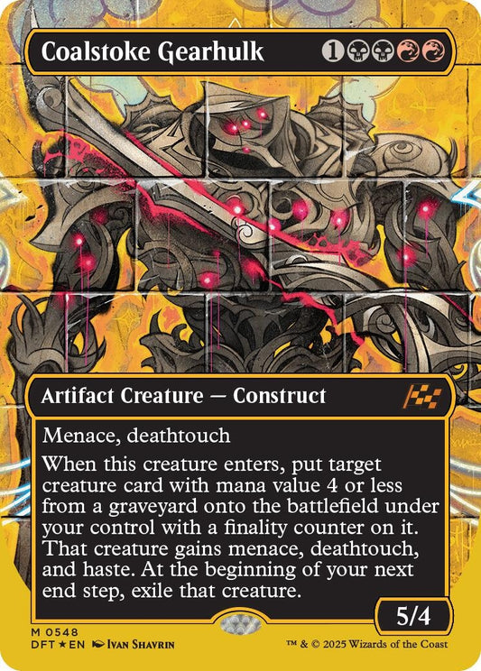 Image for Coalstoke Gearhulk (Borderless) (First-Place Foil) (548) (Aetherdrift) - Magic: The Gathering