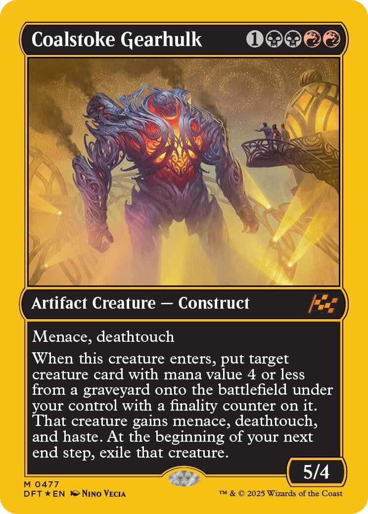 Image for Coalstoke Gearhulk (First-Place Foil) (477) (Aetherdrift) - Magic: The Gathering