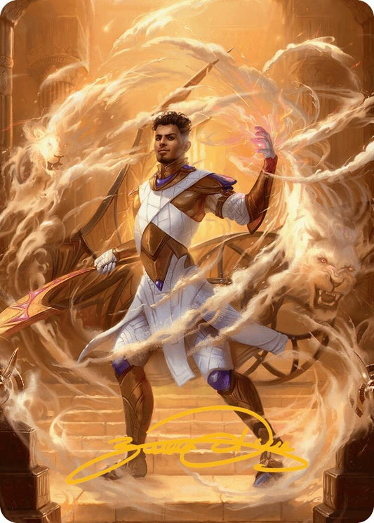 Image for Basri, Tomorrow's Champion Art Card (Gold-Stamped Signature) (9) (Art Series: Aetherdrift) - Magic: The Gathering