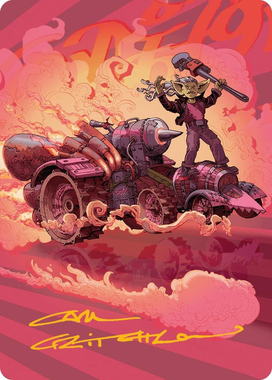 Image for Burner Rocket Art Card (Gold-Stamped Signature) (41) (Art Series: Aetherdrift) - Magic: The Gathering