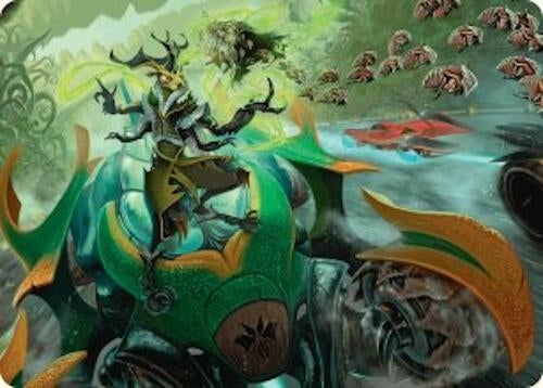 Image for Aatchik, Emerald Radian Art Card (15/54) (15) (Art Series: Aetherdrift) - Magic: The Gathering