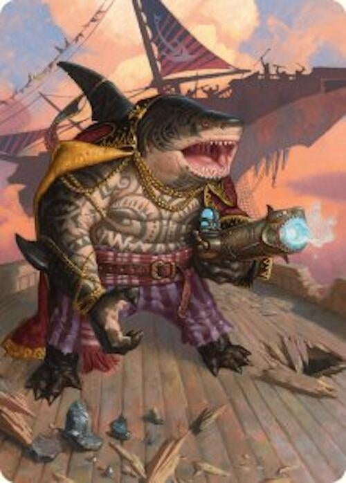 Image for Captain Howler, Sea Scourge Art Card (4/54) (4) (Art Series: Aetherdrift) - Magic: The Gathering