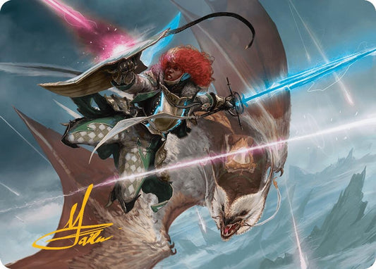 Image for Caradora, Heart of Alacria Art Card (14/54) (Gold-Stamped Signature) (14) (Art Series: Aetherdrift) - Magic: The Gathering